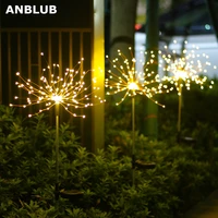 outdoor led solar flashing fireworks lights 90150 leds waterproof string fairy light for home garden christmas decoration