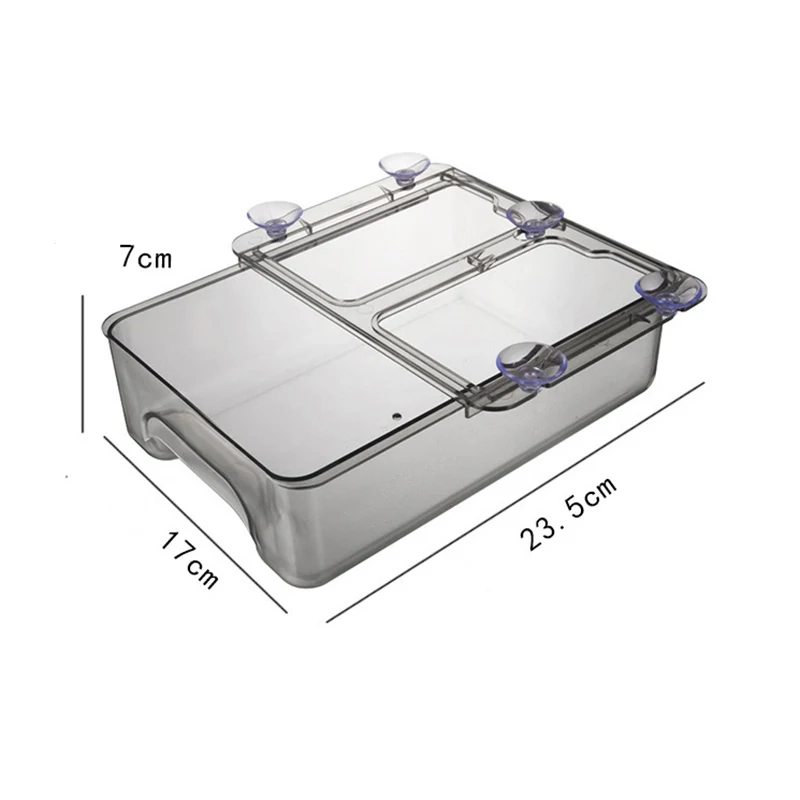 

Push-pull Refrigerator Drawer Organizer Boxes with Suction Cup Plastic Egg Food Vegetables Storage Containers Kitchen Items