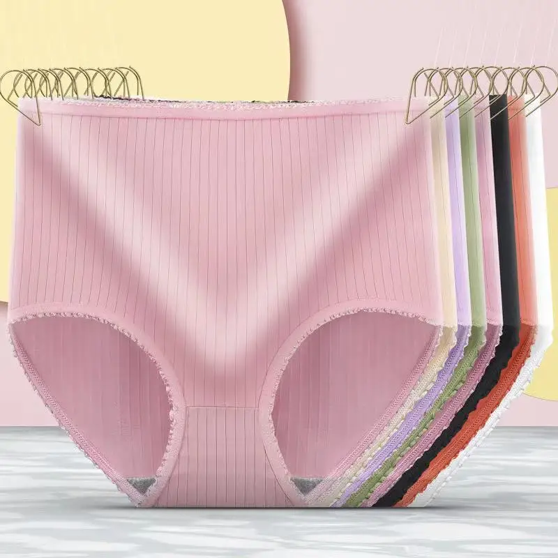 

Трусики с высокой посадкой, женское нижнее белье, XL, XXL, женские трусики, однотонное женское нижнее белье, женские трусики, летние трусики