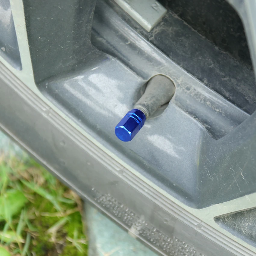 

4PCS Car Tire Valve Stem Caps Bolt-In Aluminum Theftproof Valve Caps Car Wheel Tires Valves Tyre Stem Air Caps