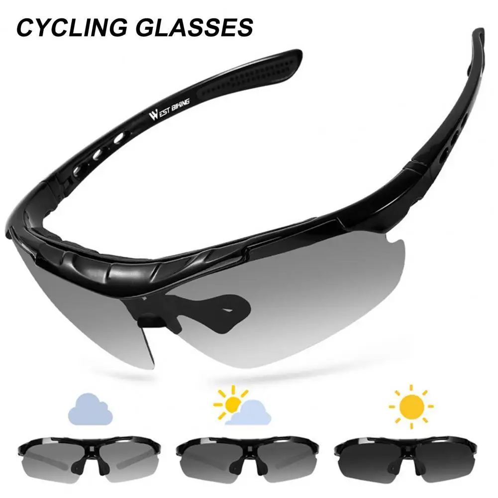 

Cycling Glasses Windproof Anti-Ultraviolet Comfortable Photochromic Polarized MTB Bike Eyewear for Riding