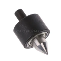 black steel revolving center head live centre heads 6mm shank for lathe machine for sale