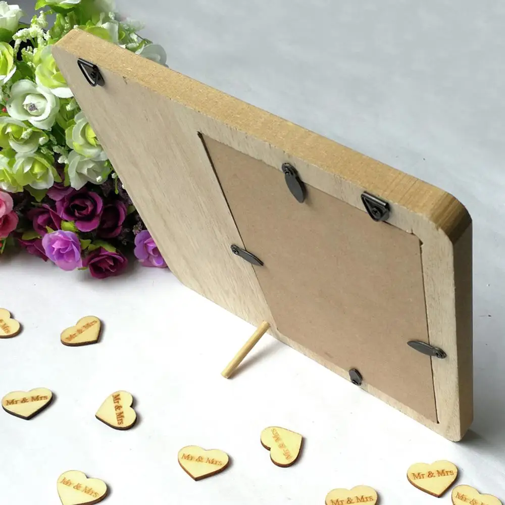 

Vintage Wooden Wedding Countdown Chalkboard Days Until Our Wedding Photo Frame Wedding Party Table Decor Tags Drop ship