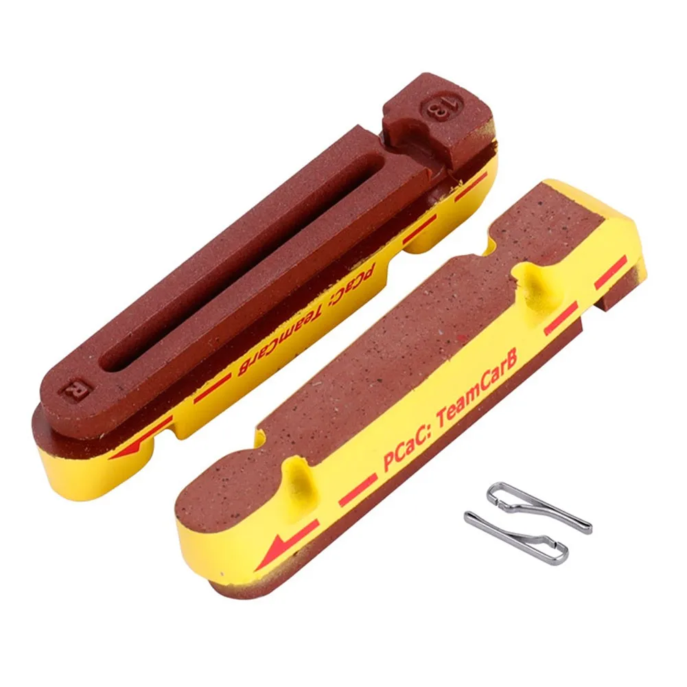 

1Pair Brake Pads For Carbon Wheel Rims Road Bike Caliper Braking Inserts Block For Carbon Wheelset Heat Dissipation