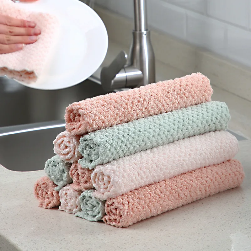 Тряпки для кухни впитывающая тряпка из микрофибры уборки дома мытья посуды