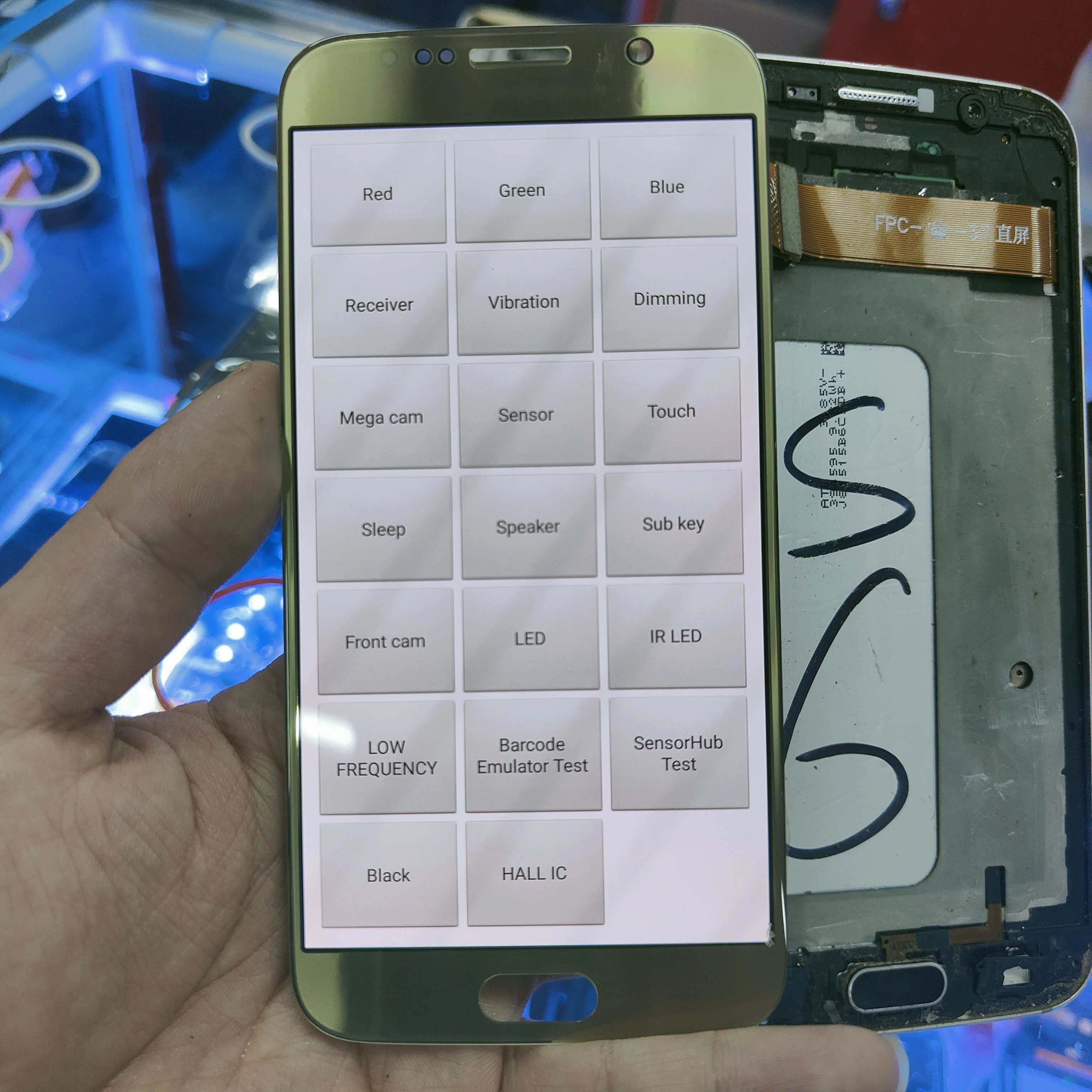 С большим ЖК-дисплеем для SAMSUNG S6 G920 G920F G9200 дисплей с сенсорным экраном сменный