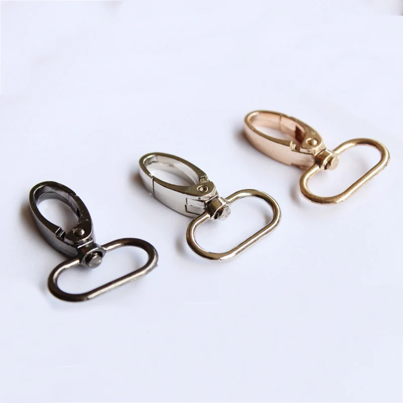 

New Metal Snap Hook Swivel Eye Trigger Clip Clasp For Leather Craft Belt Webbing Bag Strap Shoulder Bag Strap Bag accessories