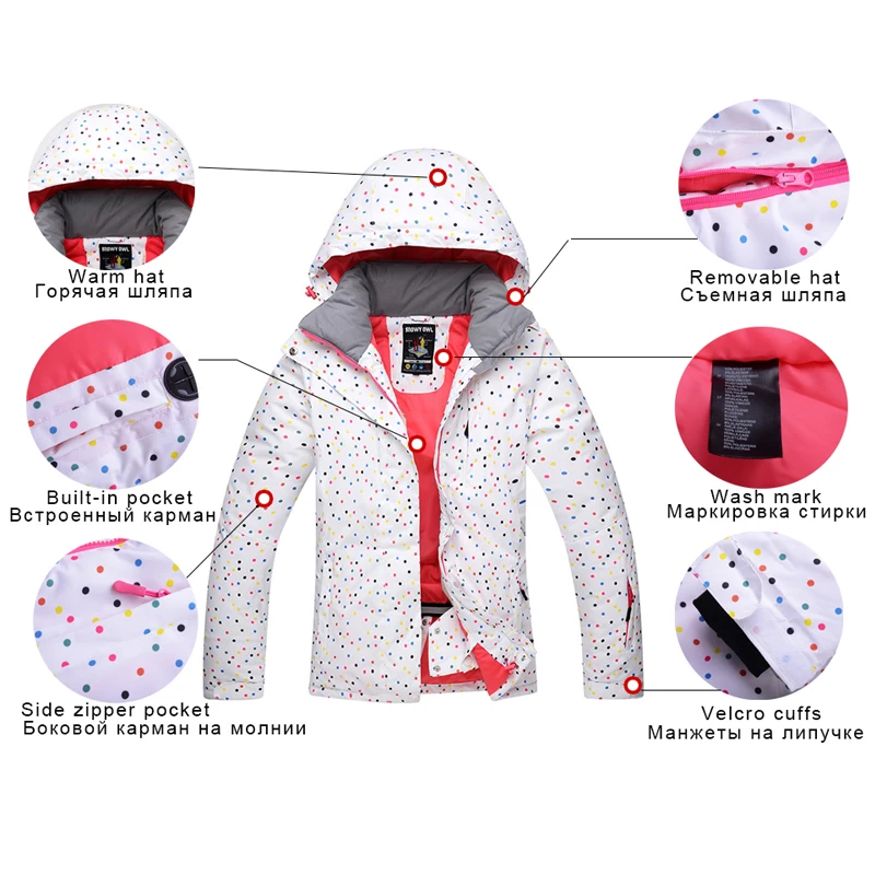 SAENSHING couples skiing jackets Women Ski Jacket men Warm Waterproof Windproof Skiing and Snowboard coat winter sportswear | Спорт и