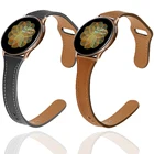 Тонкий кожаный ремешок для часов, браслет для Samsung Galaxy watch Active 2 44 мм Huawei GT2Pro watch 4Classic 4540 мм46 мм, 20 мм 22 мм