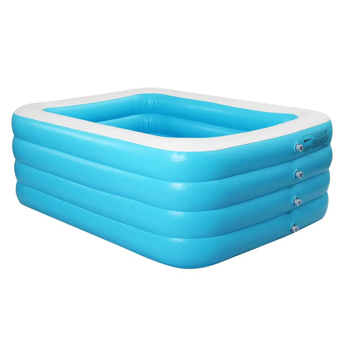 

180/210/260/305m 4 Layer Rectangle Large Inflatable Swimming Pool Family Paddling Pool for Kids Adult Summer Water Party