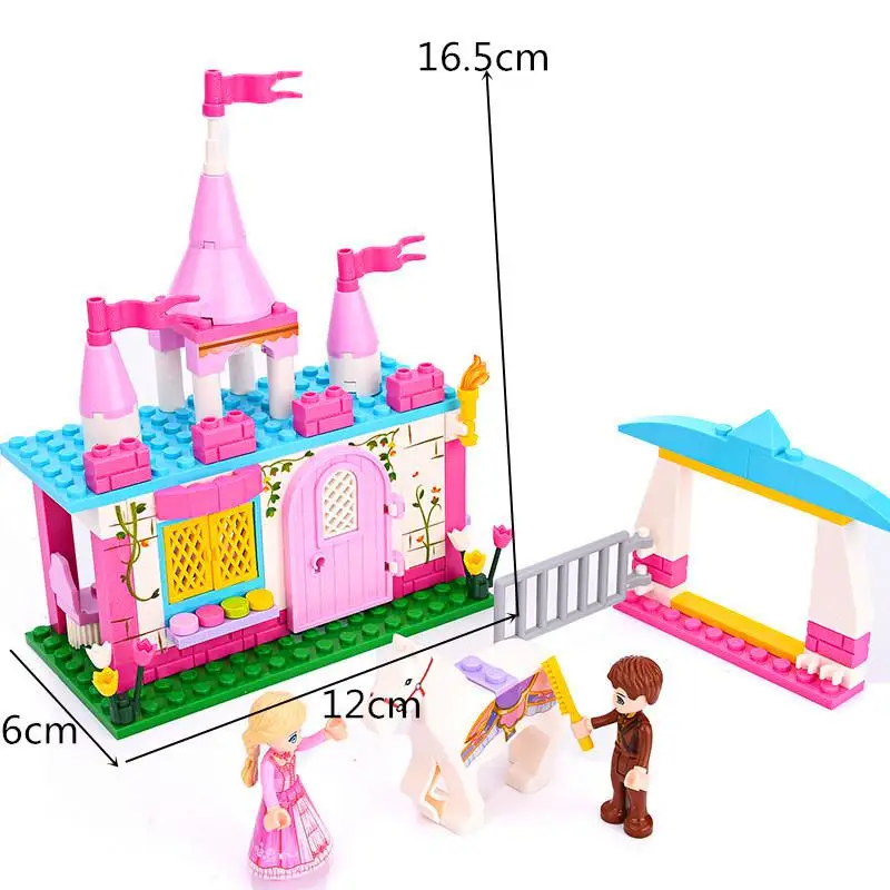 Конструкторы Игрушки Девушки друзья модели наборы Принцесса Зачарованный замок