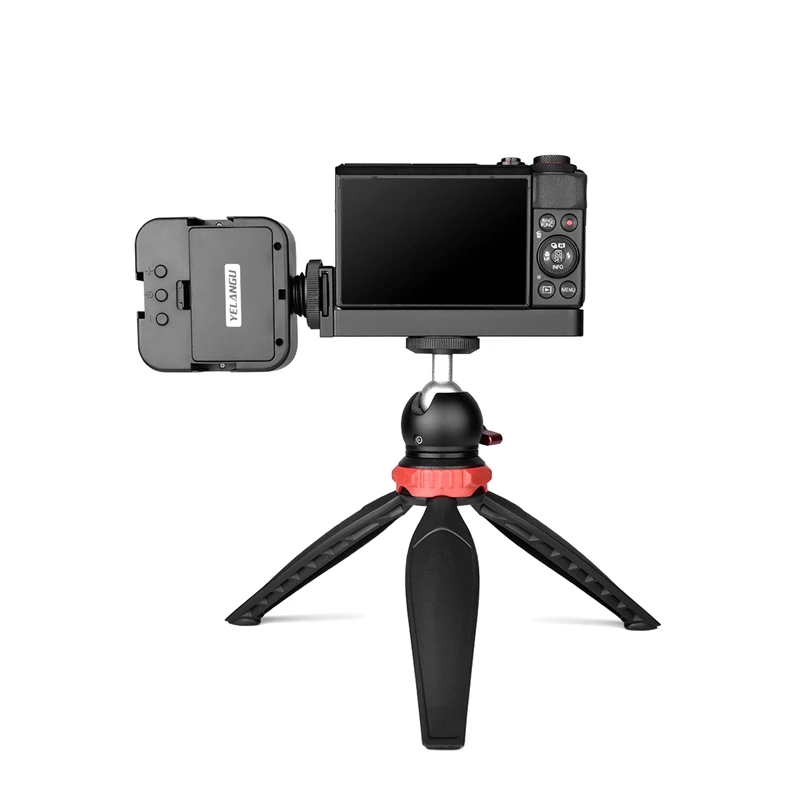 

YELANGU Vlogging Kit for Canon G7X2&X3 Expansion Board with LED Fill Lights and Mini Desktop Tripod Stand