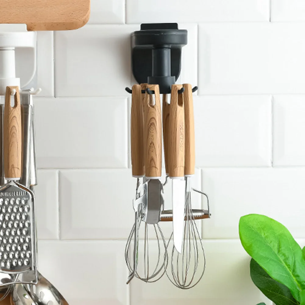 Настенные крючки для хранения устойчивые кухонные приборы без отверстий полка