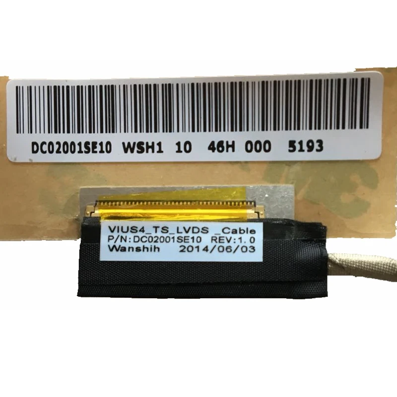 Для Lenovo IDEAPAD S400 Touch Notebook VIUS4 LCD LVDS кабель DC02001SE10 90203269|ЖК-экран для ноутбуков| |