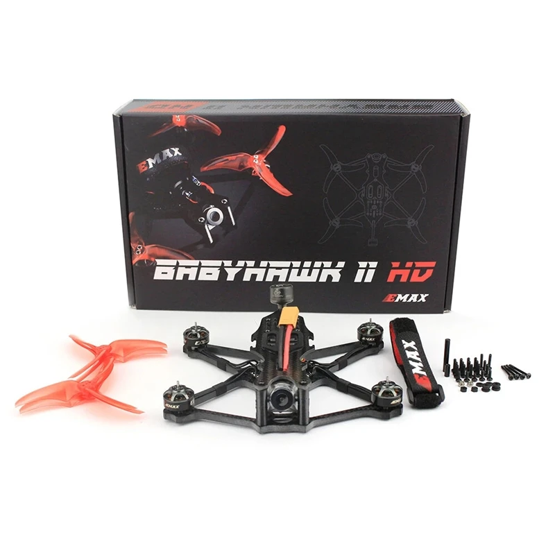 

Emax Babyhawk II HD 155mm 4S FPV Racing Drone Quadcopter w/ 1404 3700KV Brushless Motor Caddx Nebula Pro Vista HD Digital System