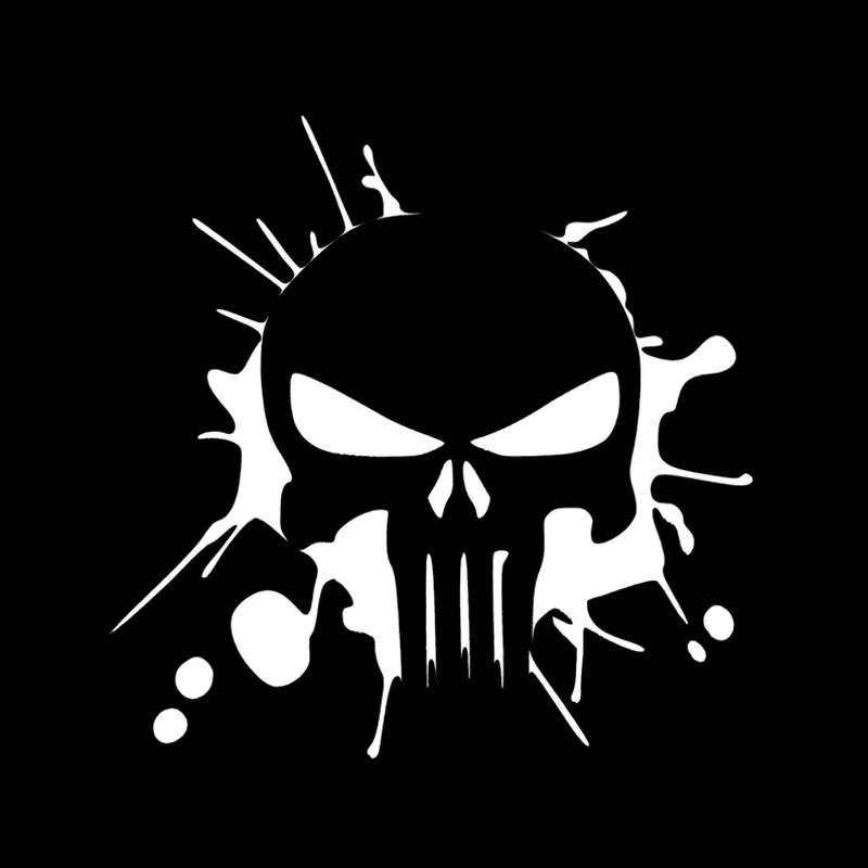 DAWASAKA заказной водонепроницаемый крутой череп автомобильный стикер на бампер или