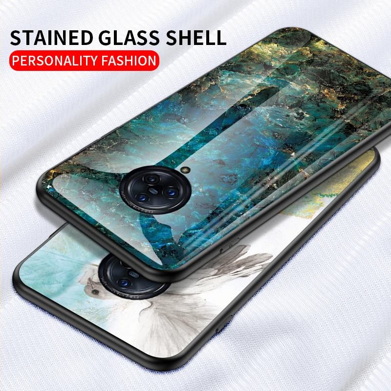 Auroras для VIVO Nex 3 чехол из закаленного стекла мягкая силиконовая рамка с мраморным