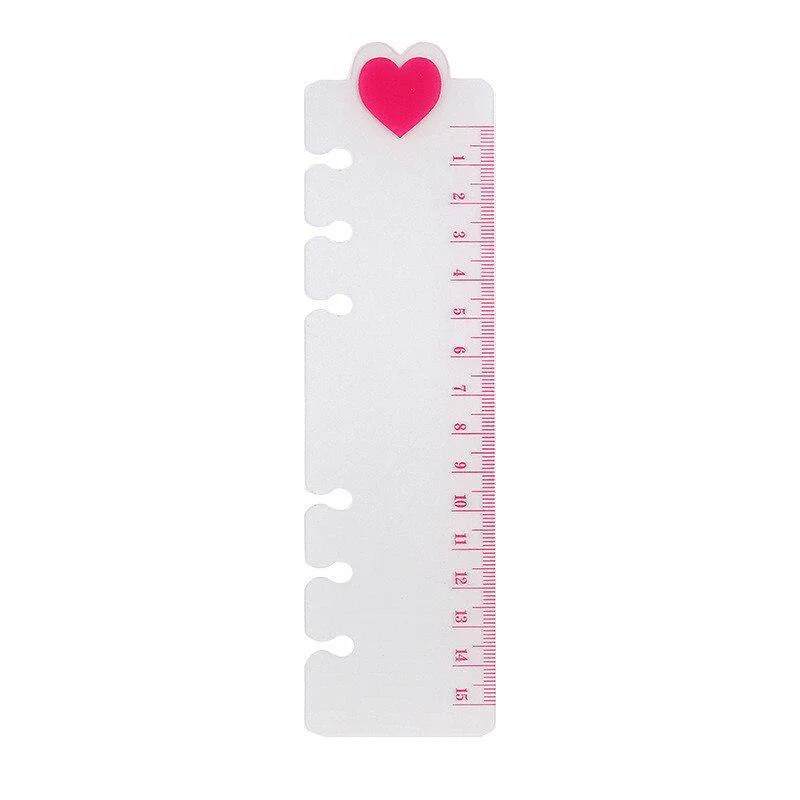 2 Pcs Cute Ruler Loose Leaf Spiral Notebook Index Bookmark Loose-Leaf Separator Page Notebooks | Rulers