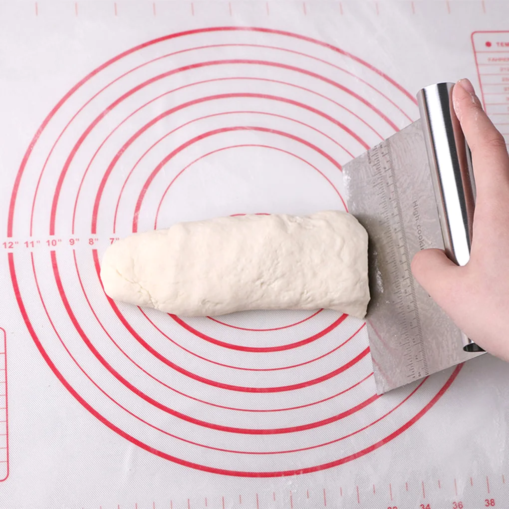 Скребок для теста из нержавеющей стали лопатки со шкалой выпечки кухонная утварь