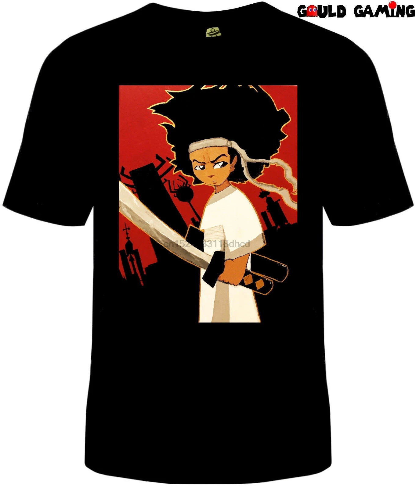 Самурай Джек Boondocks футболка унисекс для взрослых забавные размеры хлопок