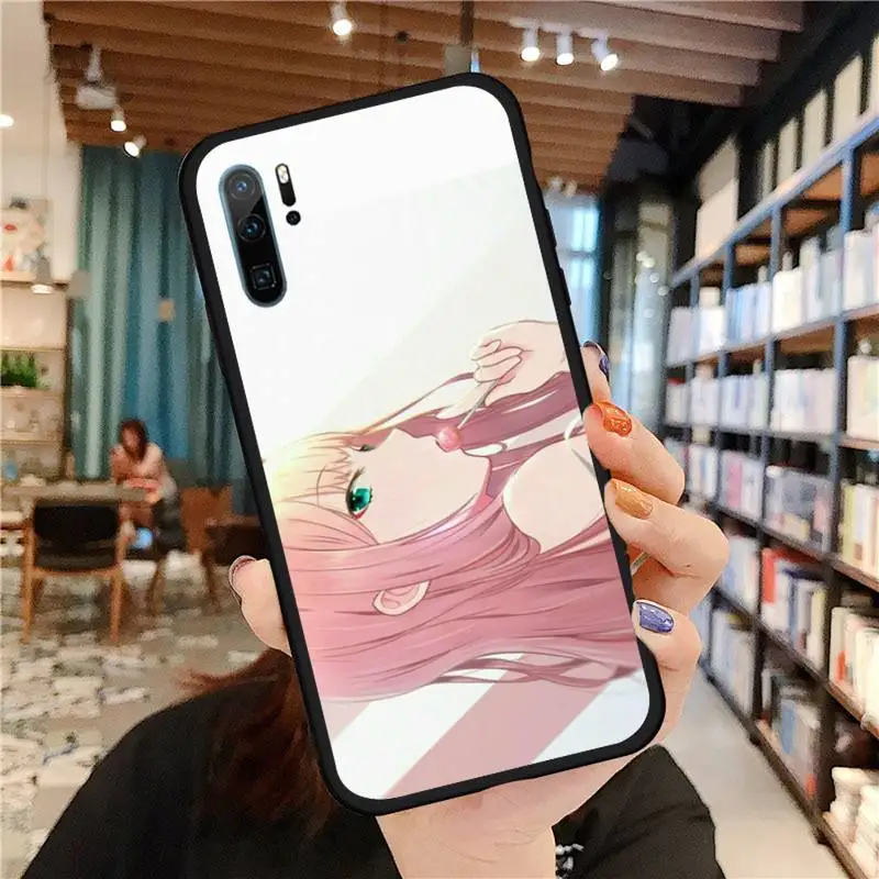

sexy Zero Two Darling FranXX Anime Phone Case For Huawei honor Mate P 9 10 20 30 40 Pro 10i 7 8 a x Lite nova 5t Soft funda
