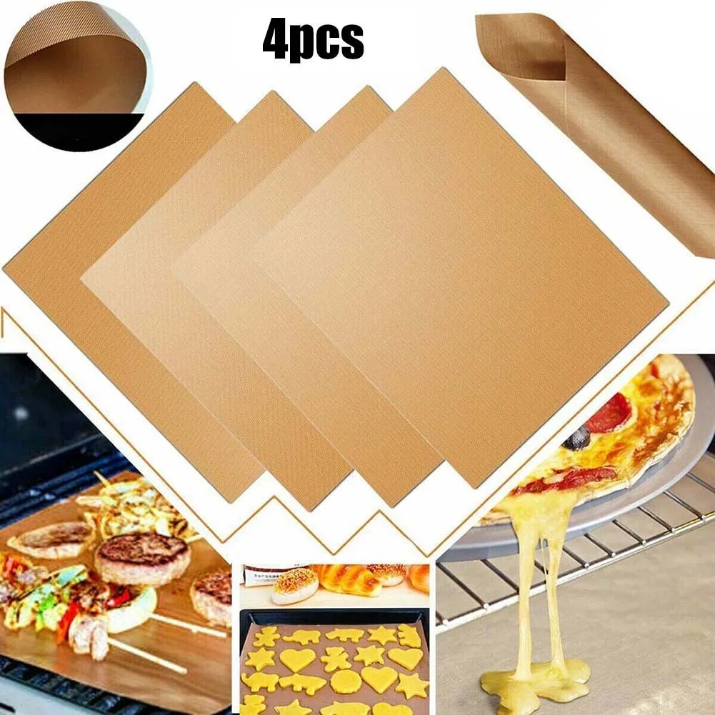 

BBQ Reusable Non-Stick Bakeware Mat Grill Macaron Baking Paper Sheet 40x30cm Barbecue Outdoor Baking Non-stick Pad