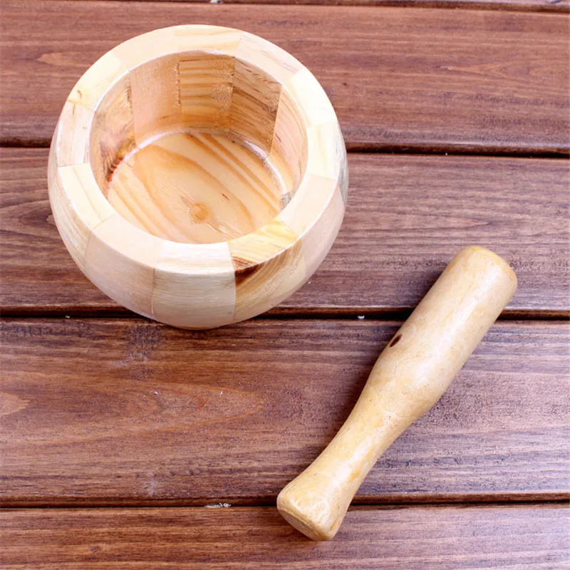 1 набор деревянных смесителей и пестиков для чеснока имбиря специй миксера