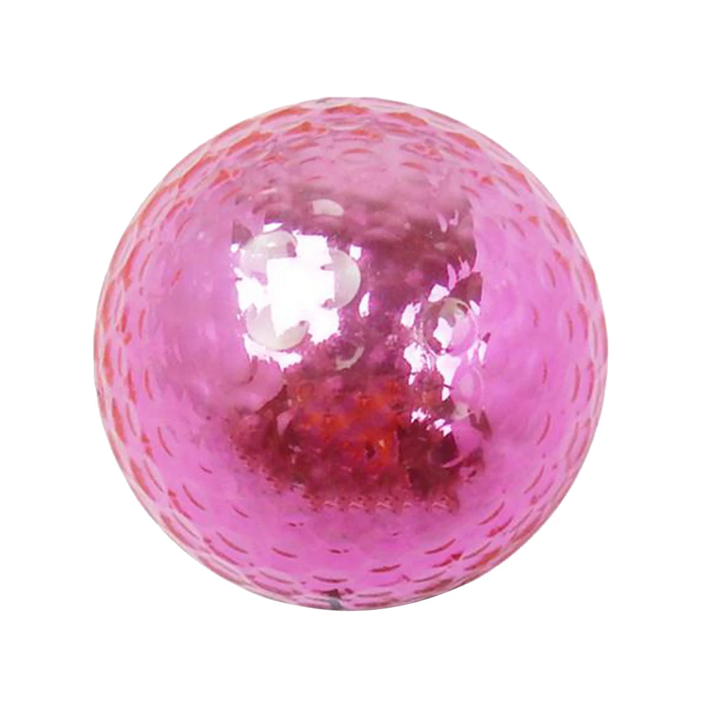

1 Piece High Elasticity Double Layer Metallic Golf Ball For Tournament