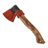 tourbon hunting 10cm ax blade sheath hatchet holder axe head cover loop for belt brown thick genuine leathernot include ax