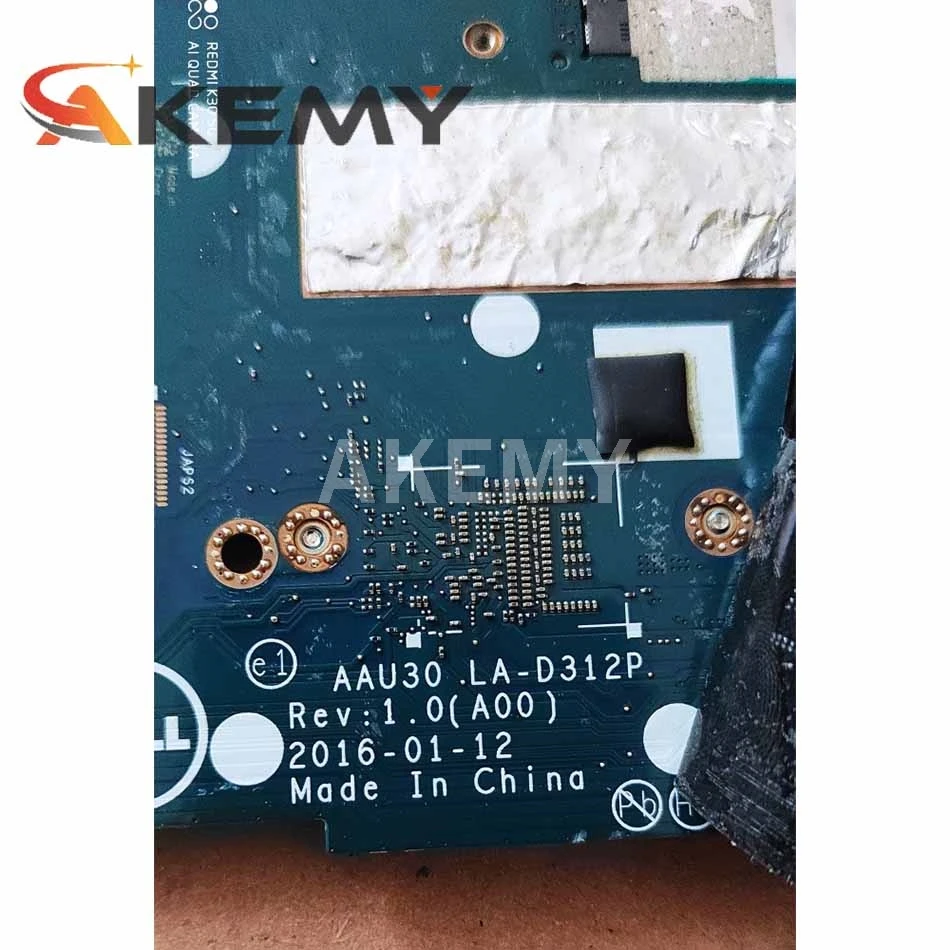 

Akemy CN-0T73T5 0T73T5 T73T5 For DELL Latitude 13 7370 LA-D312P laptop motherboard M7-6Y75 8G RAM