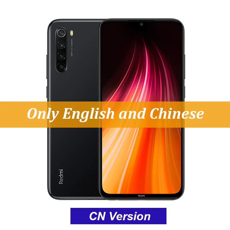 CN Black Redmi Note 8 с глобальной прошивкой, 48 МП, четыре камеры, 6 ГБ, 64 ГБ, смартфон, Восьмиядерный процессор Snapdragon 665, FHD экран 6,3 дюйма, 4000 мА/ч, 4K видео, QC 3,0 - Цвет: CN Black