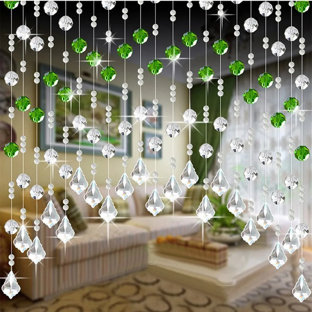 Занавеска из бисера Хрустальная бусина стеклянная разделитель комнаты