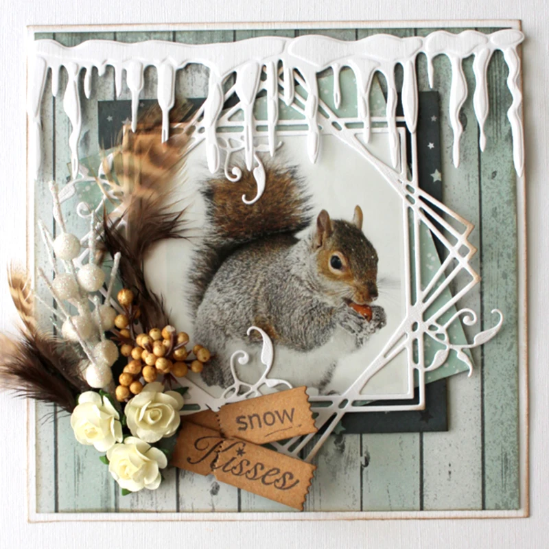 Сосулька Зима украшения металла резки штампы ремесло высечки тиснение карты