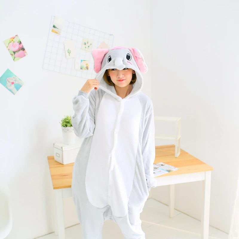 

Adults Pajamas Women Flannel Sleepwear Unisex Monkey Kangaroo Dinosaur Cartoon Animal Pijama Set Hooded Pyjamas Panda Kigurumi