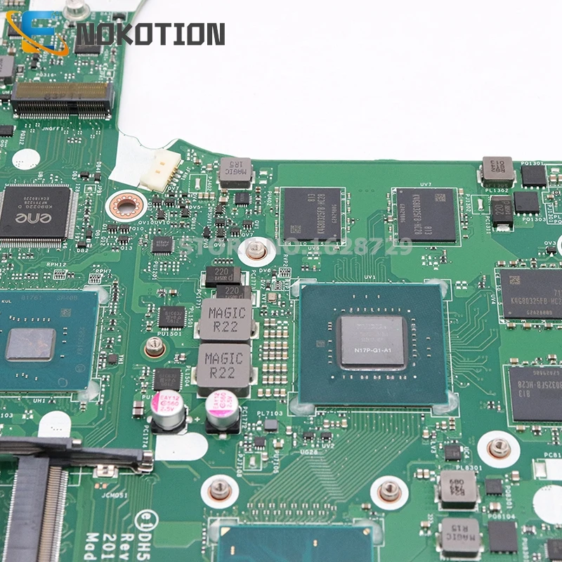 NOKOTION материнская плата для ноутбука acer AN515-52 AN515 DH5VF LA-F952P основная плата GTX 1050 GPU SR3YY I7-8750H Процессор полный тест