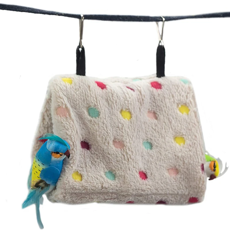 Bird Cage Parrot Cotton Nest Mini House Pet Budgie Warm Winter Hammock Hut Tent Bed Hanging Cave Products | Дом и сад
