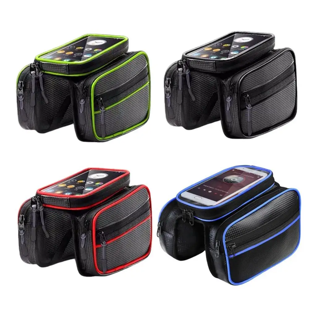 

Bicycle Mobile Phone Bag Mountain Bike Touch Screen Bag Double Saddle Bag Bicycle Saddle Bag Upper Tube Bag Beam Bag