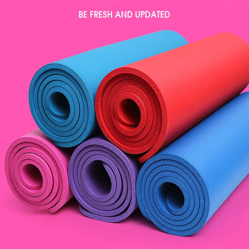 

6mm Non-slip Yoga Mat TPE Sport Gymnastic Mats Fitness Tasteless Gym Exercise Mats Pads with Esterilla Yoga Bag Strap 183*61cm