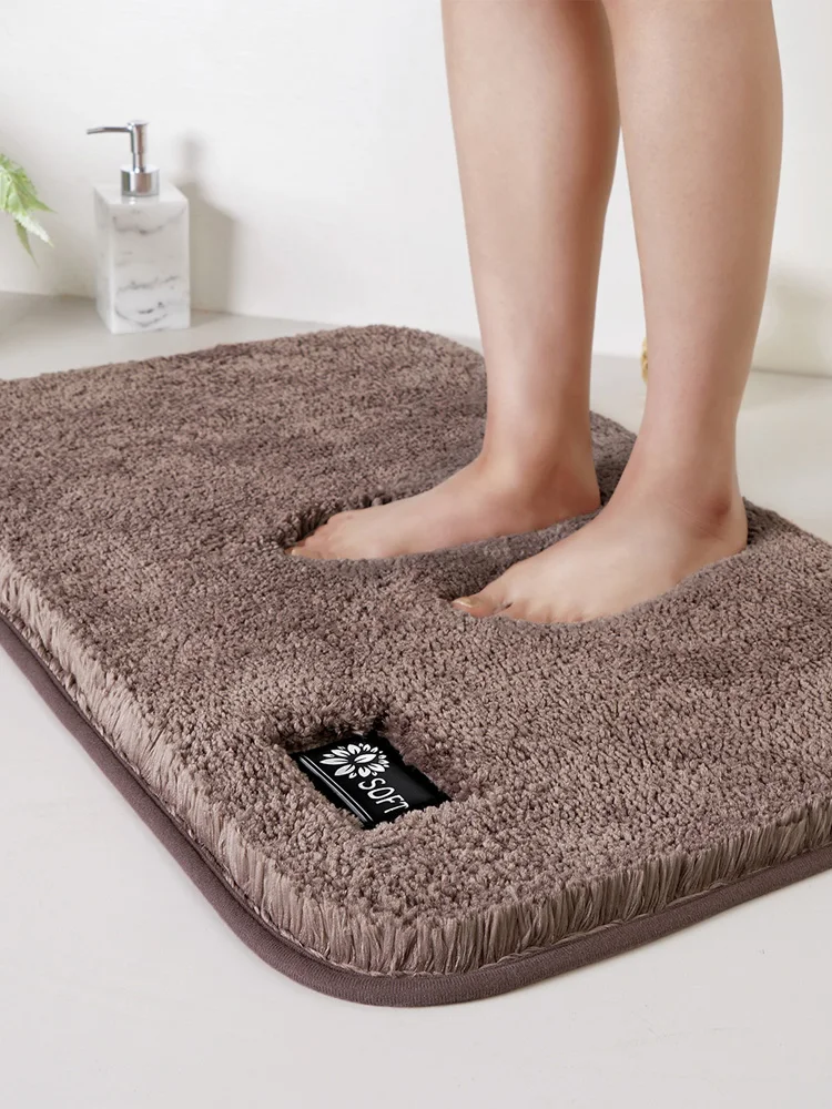 

Toilet door mat household door carpet bedroom toilet door mat suction mat bathroom non-slip mat thickened