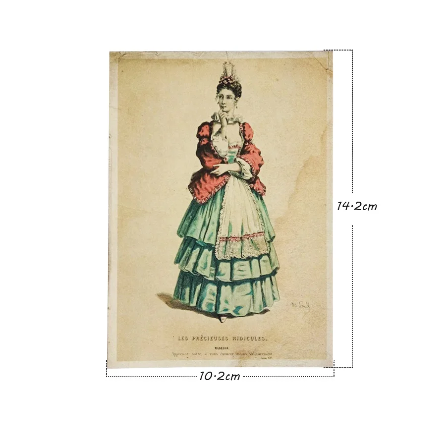 16 шт./лот Модная европейская открытка для дам и джентльменов поздравительная с