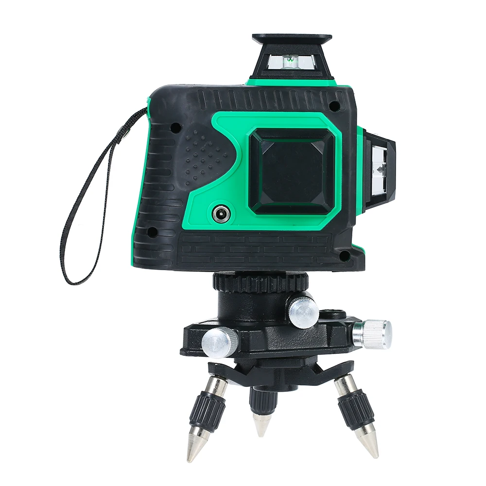 Самонивелирующийся лазерный уровень 12 линий нивелир 360 автоматический зеленый