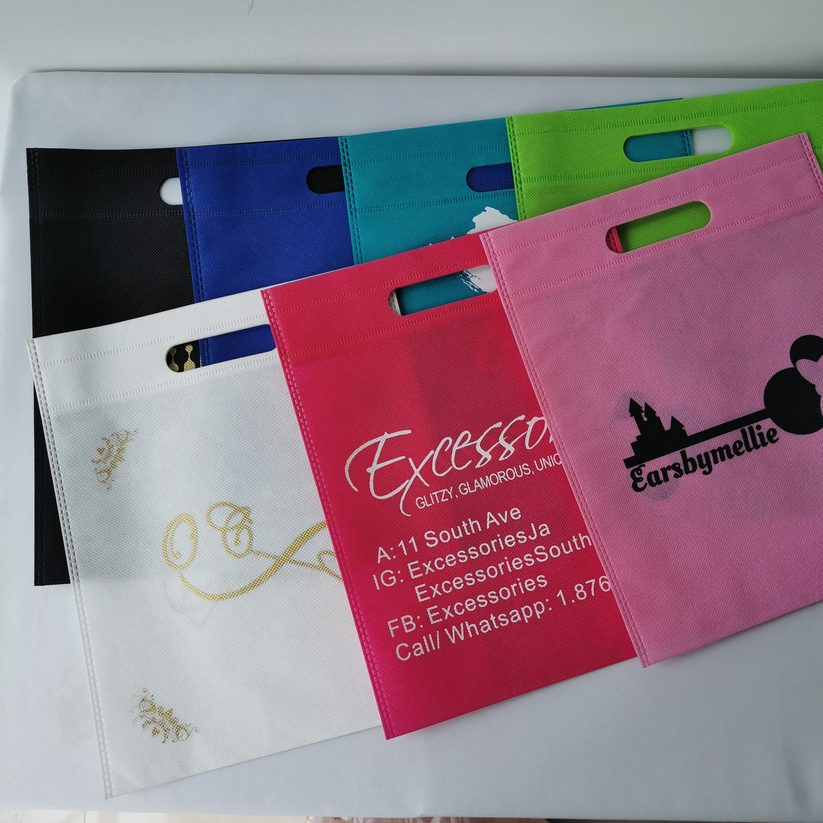 500 шт. индивидуальная Настройка с логотипом экологически чистые нетканые сумки