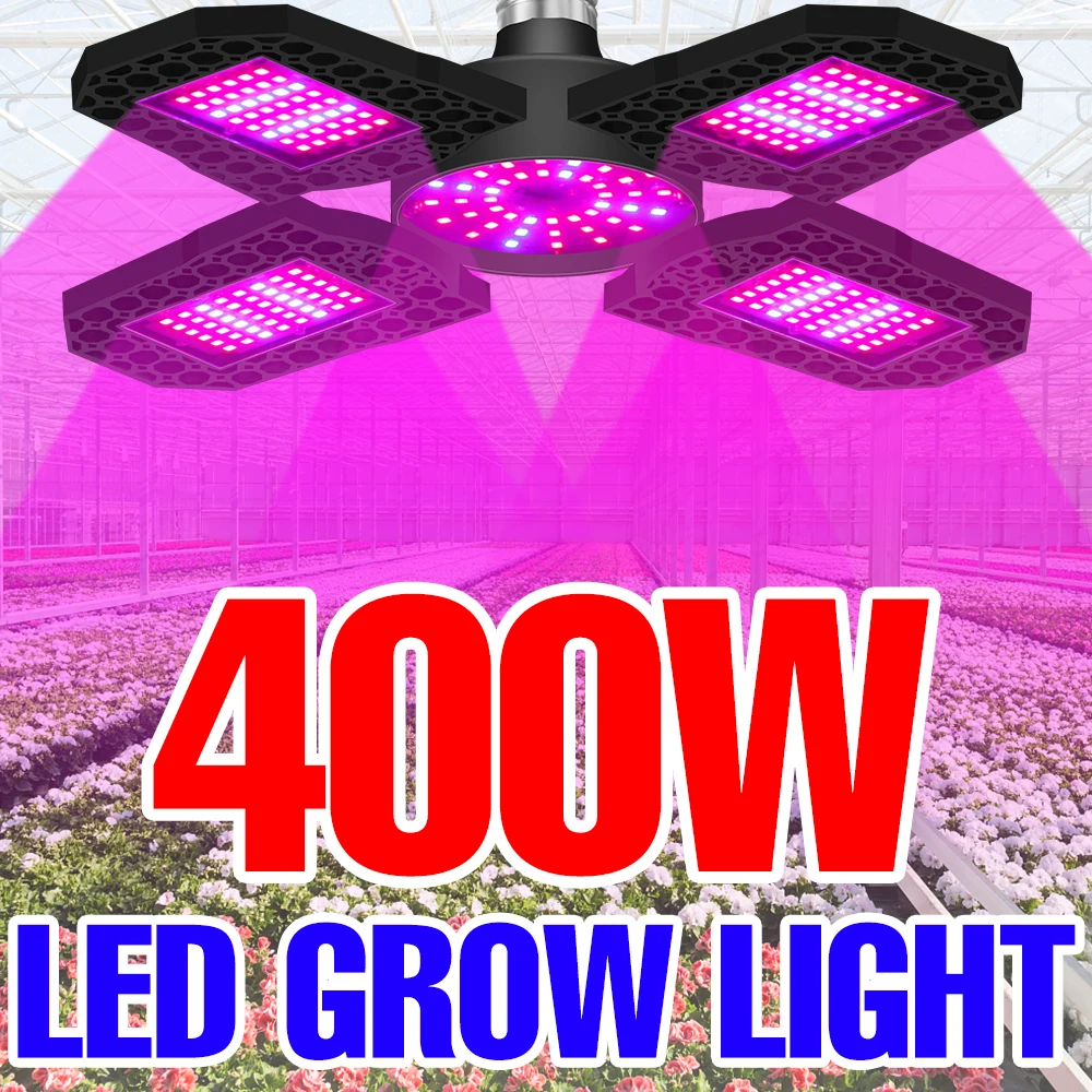 

E27 LED Plant Grow Light LED Panel 220V Phyto Lamp E26 Full Spectrum Lampara LED Growth Tent 110V Hydroponics Bombilla 400W Bulb
