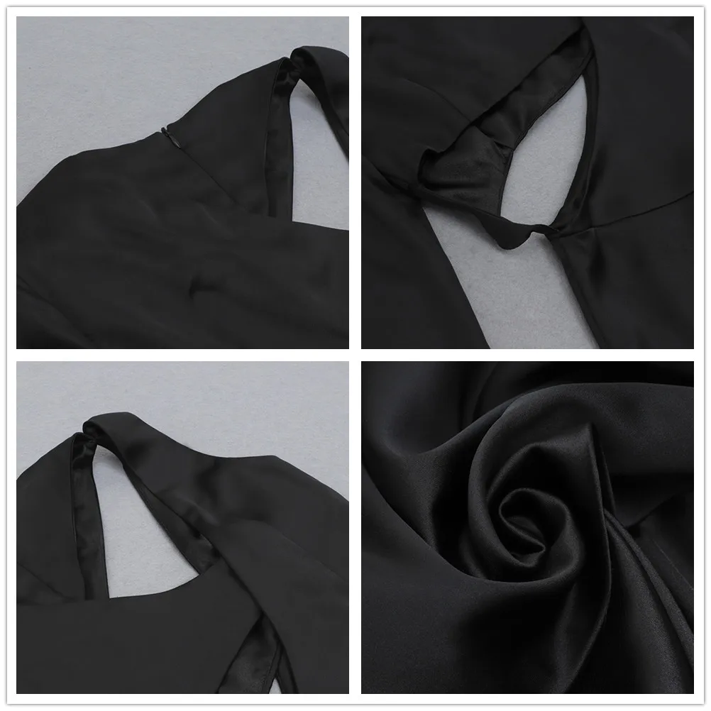 

Summer Women Sexy Elegant Dress Long Sleeve Maxi Dress Hollow Out Bandage Bodycon Party Club Sexy Dresses