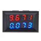 Цифровой вольтметр Амперметр постоянного тока 0-100 в 10 А 0,28 дюйма двойной светодиодный дисплей измеритель напряжения тока тестер детектор измеритель Панель Ампер Вольт Датчик