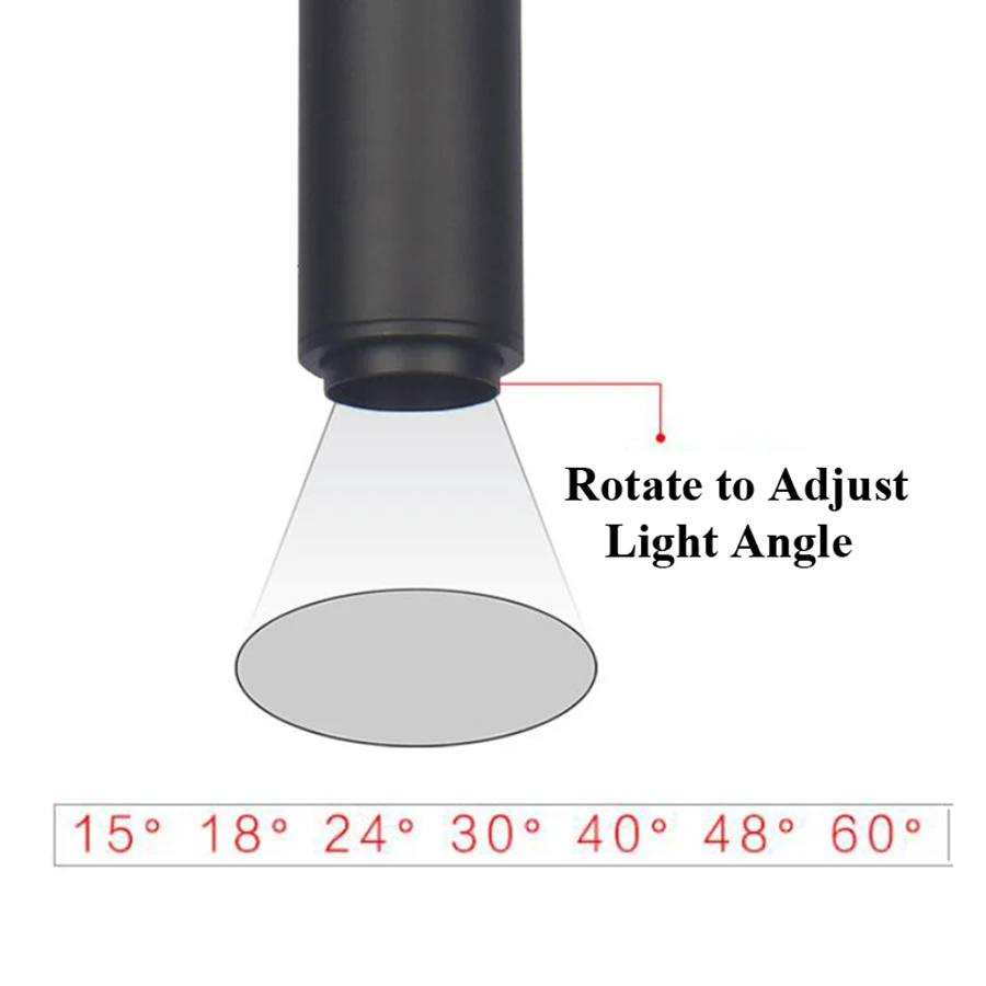 Современный Креативный светодиодный подвесной светильник с фокусировкой 7 Вт