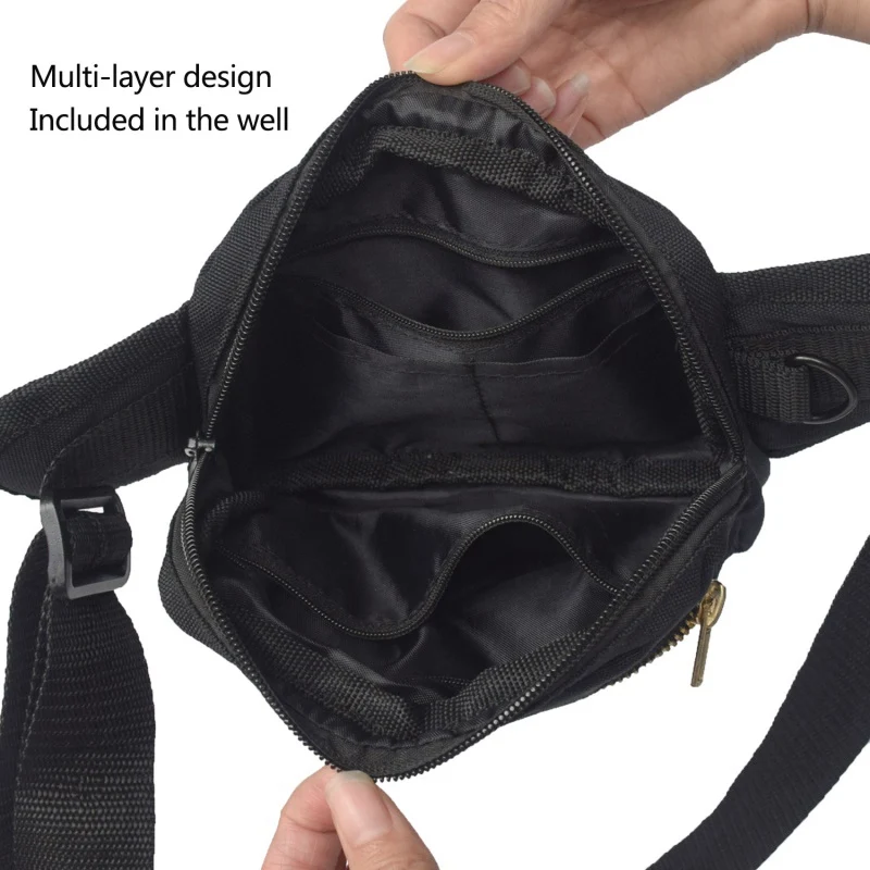 Мужская женская поясная сумка регулируемая на бедрах грудь для улицы тренировок