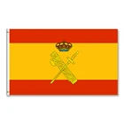 Bandera de Espaa y el escudo de la Guardia Civil 3x5ft 150x90cm Bandera
