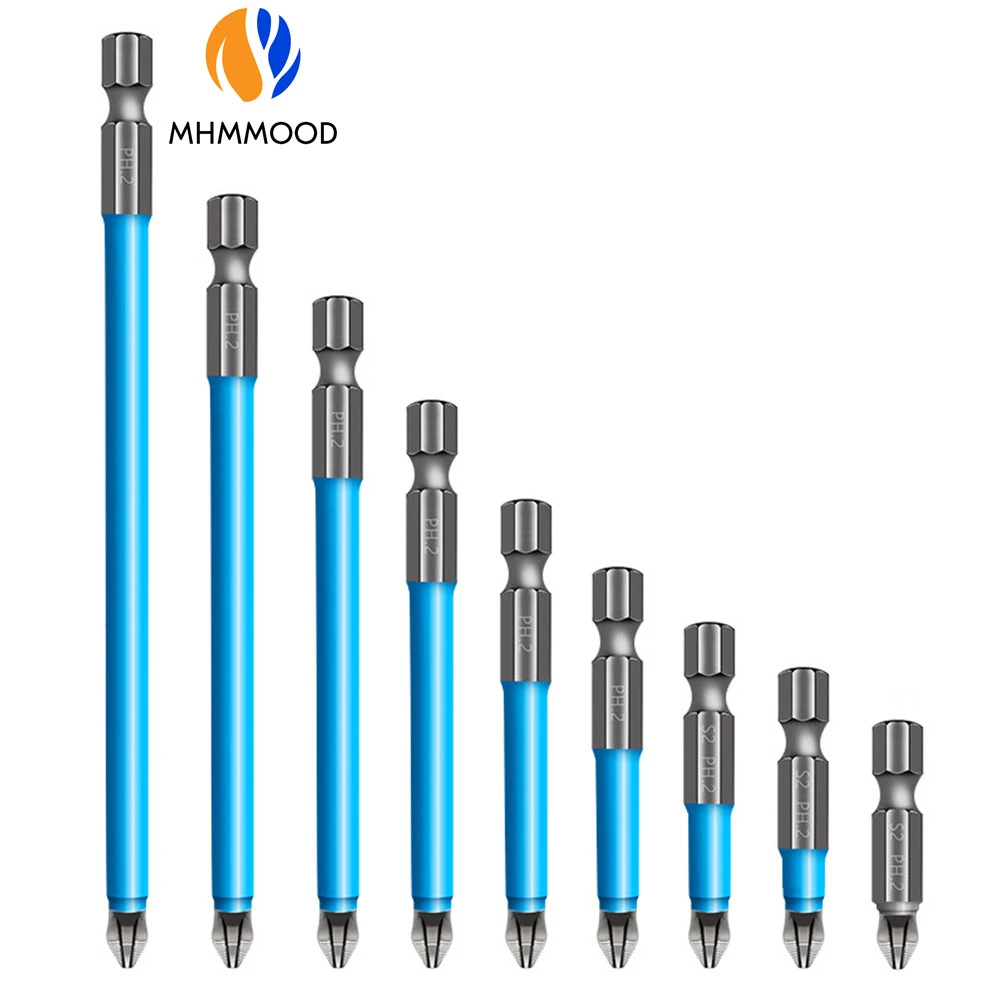 

25 мм-150 мм 1/4 "PH2 гибридное сверло сверлильного станка насадки для отвертки ручной инструмент Нескользящие Электрический шестигранным хвост...