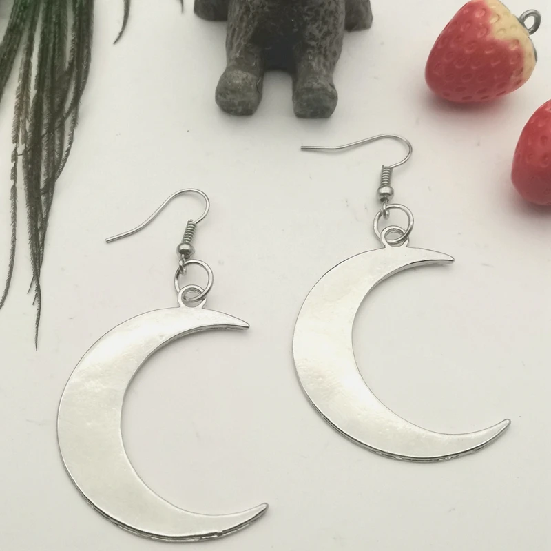 

Crescent Moon earrings mystic gothic jewelry Lunar witch celtic Pagan Wiccan luna Moon phase witchy Goddess Fashion woman gift